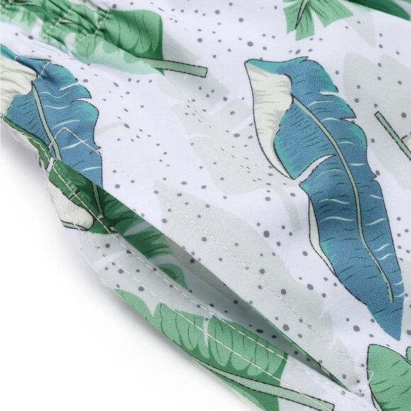 Boys Feather Printed Swim Trunks - Picture 3 of 4